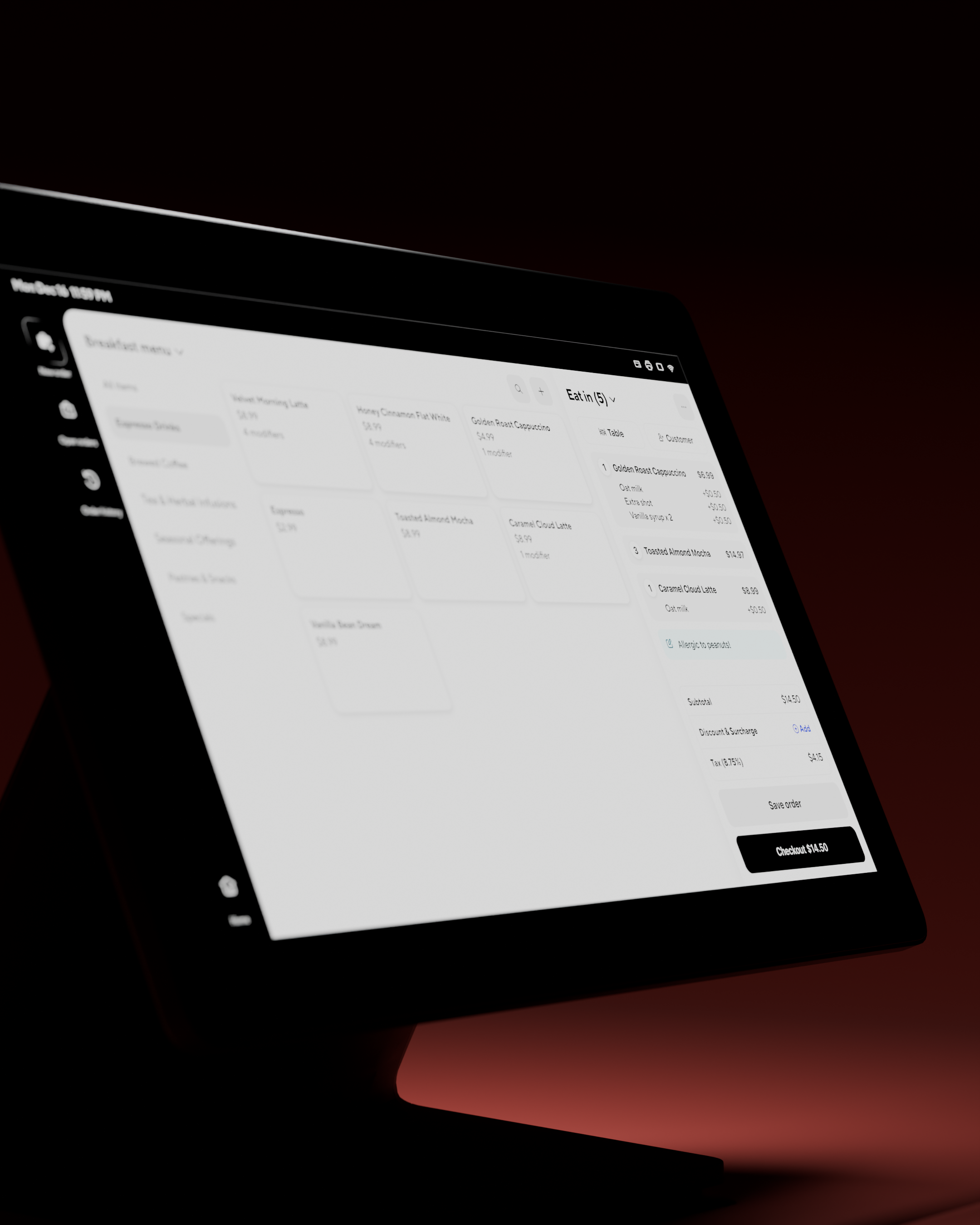 DoorDash POS art direction — Blender render 3