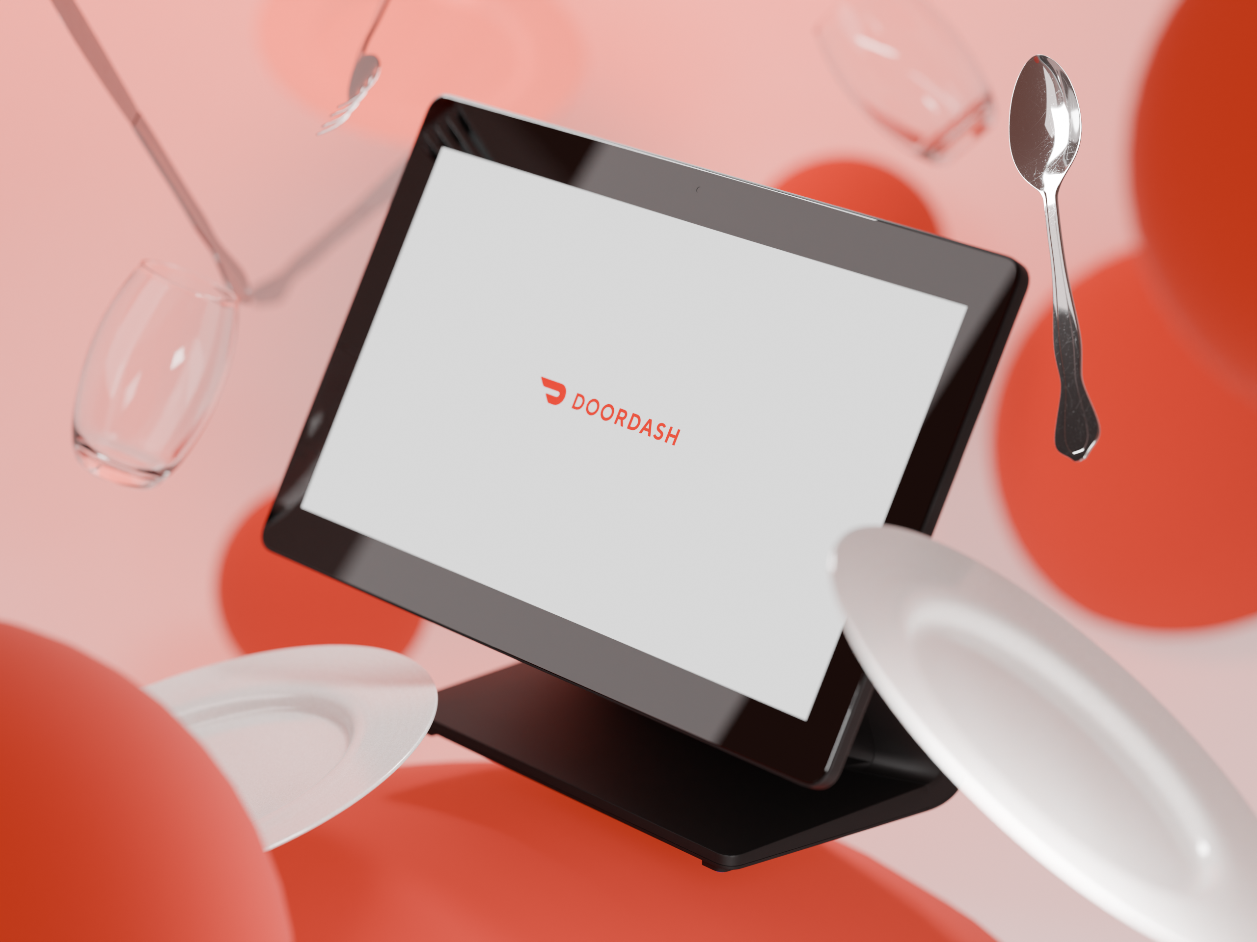 DoorDash POS art direction — Blender render 5